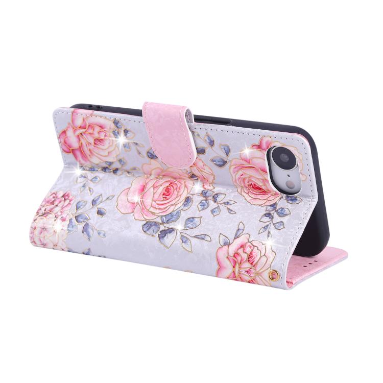 Bronzing Painting RFID Leather Case, For iPhone 17e / 16e, For iPhone 16 Pro Max, For iPhone 16 Pro, For iPhone 16 Plus