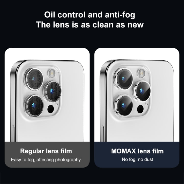 MOMAX Screen Protector Film – Eagle Eye Independent Full Cover Phone Lens Glass Film, For iPhone 15...