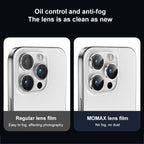 MOMAX Screen Protector Film – Eagle Eye Independent Full Cover Phone Lens Glass Film, For iPhone 15...