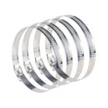 4 PCS Stainless Steel Hose Clamps Pipe Clip Fuel Line Clip, Size: 91-114mm, 4 PCS Size: 91-114mm 4 PCS Size: 91-114mm