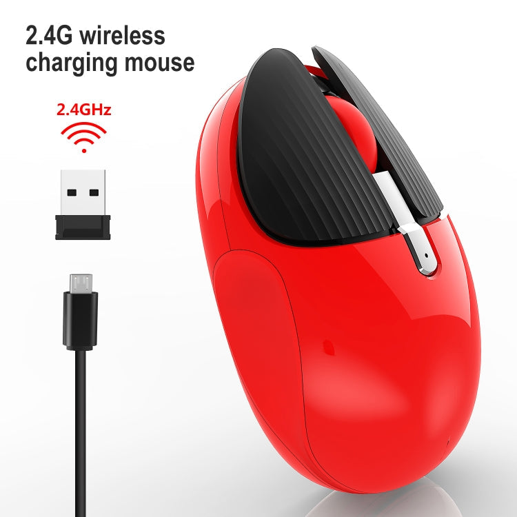 HXSJ M106 2.4GHZ 1600dpi Single-mode Wireless Mouse USB Rechargeable – Wireless Charging, Data Transmission