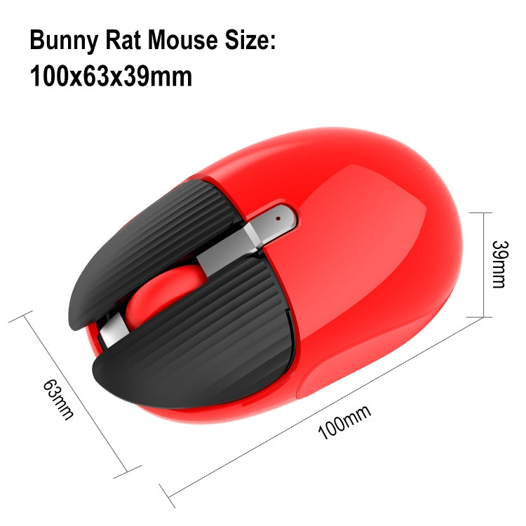 HXSJ M106 2.4GHZ 1600dpi Single-mode Wireless Mouse USB Rechargeable – Wireless Charging, Data Transmission