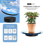22cm Mirror Electric Rotating Display Stand Live Video Shooting Props Turntable, Regular Version, With Remote Control