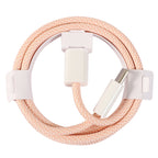 1m USB-C / Type-C to Type-C Macaron Braided Charging Cable – Fast Charging, Data Transmission, TPU