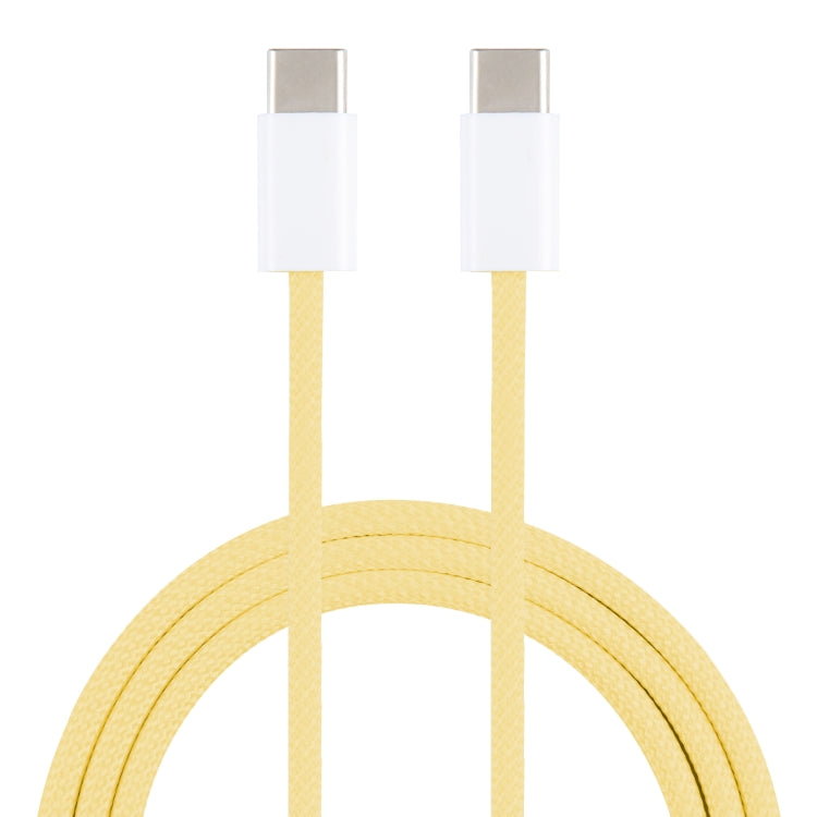 1m USB-C / Type-C to Type-C Macaron Braided Charging Cable – Fast Charging, Data Transmission, TPU