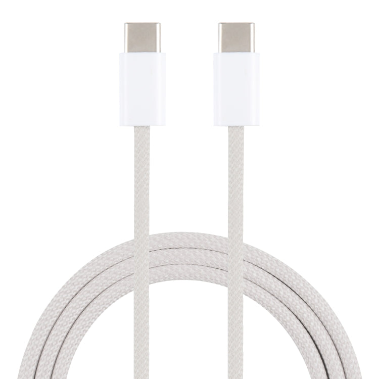 1m USB-C / Type-C to Type-C Macaron Braided Charging Cable – Fast Charging, Data Transmission, TPU