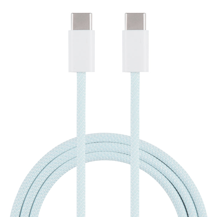 1m USB-C / Type-C to Type-C Macaron Braided Charging Cable – Fast Charging, Data Transmission, TPU