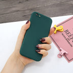 Magic Cube Frosted Silicone Shockproof Full Coverage Protective Case, For iPhone 7 & 8 For iPhone 7 & 8 Deep Green