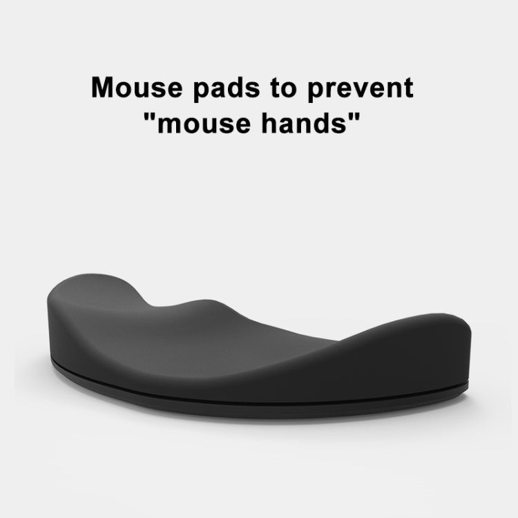 Silicone Wrist Support Mouse Pad Mobile Palm Rest Office Hand Rest, Black Left Hand, Grey Right Hand, Grey Left Hand – Durable Build, Easy to Use