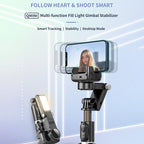 Q18 Desktop Intelligent Tracking Gimbal Stabilizer Multi-function Fill Light Selfie Stick, Q18