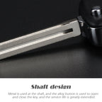 For Hyundai 3-button Folding Car Key Shell with Silver Metal Edge, For Hyundai 3-button