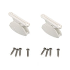 A8627 2 Pair RV Hatch Semi-circular Retainer Kit with Screws Default Title