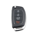4-button Folding Car Key Shell with Metal Edge Solaris ix35 ix4 Santa For Hyundai Sonata 2014-2017 / Tucson 2016-2019 / Santa Fe 2013-2016, For Hyundai 4-button Solaris ix35 ix4 For Hyundai 4-button Solaris ix35 ix4