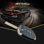 4-button Folding Car Key Shell with Metal Edge Solaris ix35 ix4 Santa For Hyundai Sonata 2014-2017 / Tucson 2016-2019 / Santa Fe 2013-2016, For Hyundai 4-button Solaris ix35 ix4