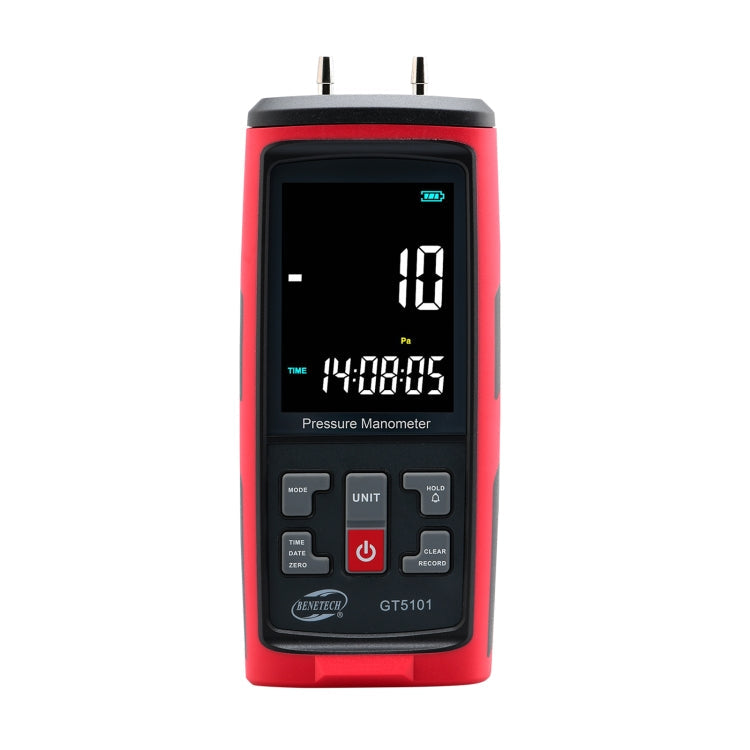 BENETECH GT5101 LCD Display Differential Pressure Meter, 1KPa, 2KPa, 4KPa, 10KPa, 40KPa, 50KPa, 125Pa, 250Pa, 100KPa 1KPa