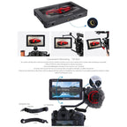 FEELWORLD F5 ProX 5.5 inch 1600nit High Bright Touch Screen DSLR Camera Field Monitor 4K HDMI F970 Install and Power Kit, F5 ProX