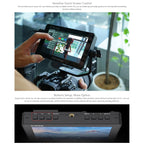 FEELWORLD F5 ProX 5.5 inch 1600nit High Bright Touch Screen DSLR Camera Field Monitor 4K HDMI F970 Install and Power Kit, F5 ProX
