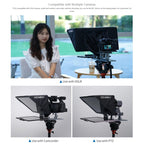 FEELWORLD TP16 16 inch Tablet Horizontal Vertical Prompting Folding Teleprompter, Bluetooth Remote Control, TP16