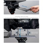 FEELWORLD TP16 16 inch Tablet Horizontal Vertical Prompting Folding Teleprompter, Bluetooth Remote Control, TP16