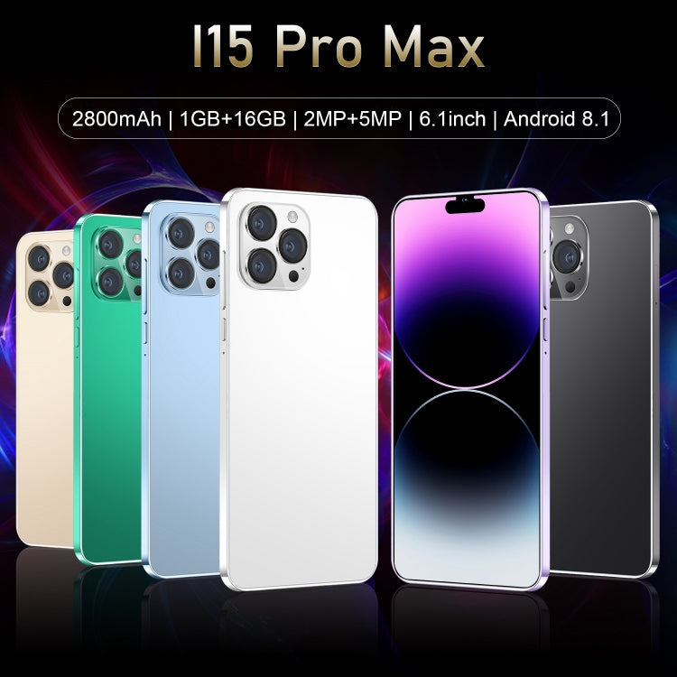 i15 Pro Max / N85, 6.1 inch Screen, Face Identification, Android 8.1 MTK6580A Quad Core, Network: 3G, Dual SIM, i15 Pro Max / N85 1GB+16GB, 1GB+16GB – Durable Build, Easy to Use