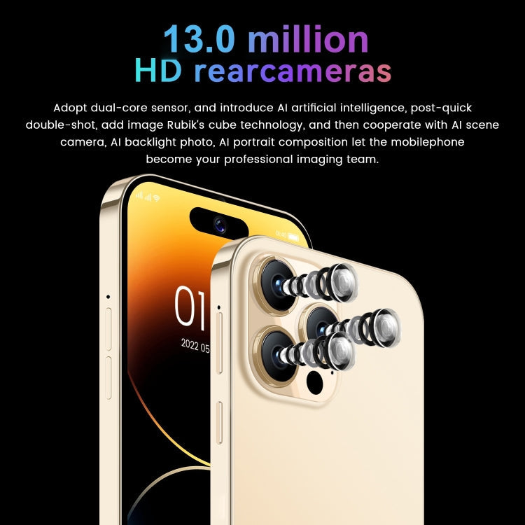 i15 Pro Max / U18, 6.53 inch Screen, Face Identification, Android 9.1 SC7731E Quad Core, Network: 3G, Dual SIM, i15 Pro Max / U18 2GB+16GB – Durable Build, Easy to Use