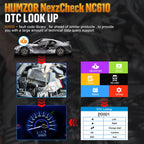 HUMZOR NexzCheck NC610 Car / Truck Code Reader OBD2 Diagnostic Scan Tool