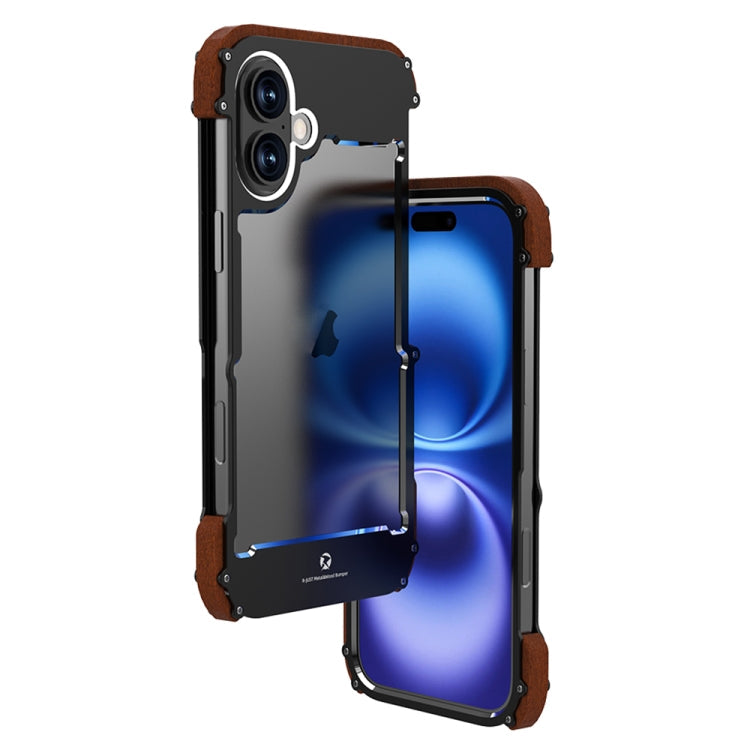 Ironwood Generation Metal Hybrid Wood Phone Case, For iPhone 16 Pro... For iPhone 16
