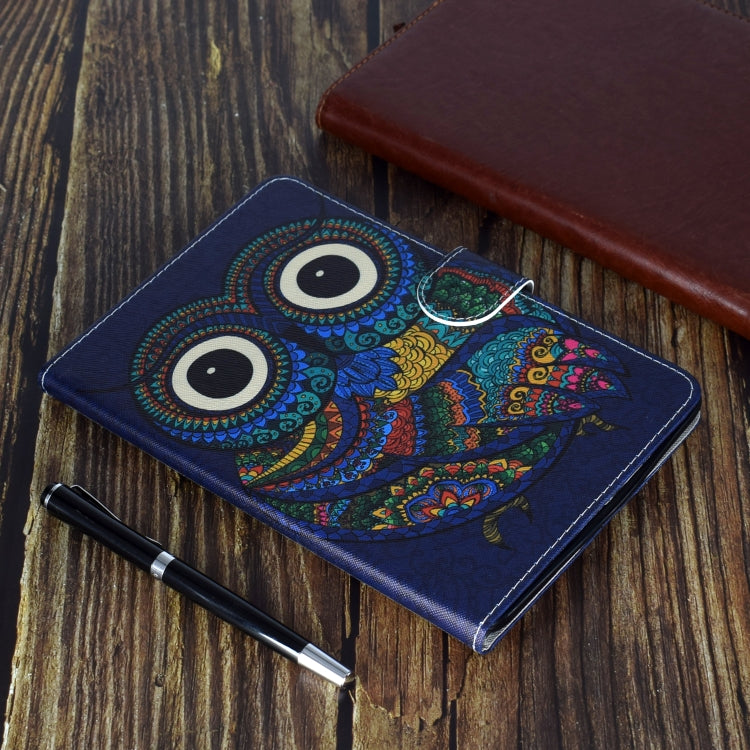 Colored Drawing Pattern Horizontal Flip PU Leather Case with Holder & Card Slot & Sleep / Wake-up Function, For Samsung Galaxy Tab A 10.1 (2019) T510/T515, For Samsung Galaxy Tab A 10.1 T580/T585 (2016), For Samsung Galaxy Tab A 10.5 T590/T595