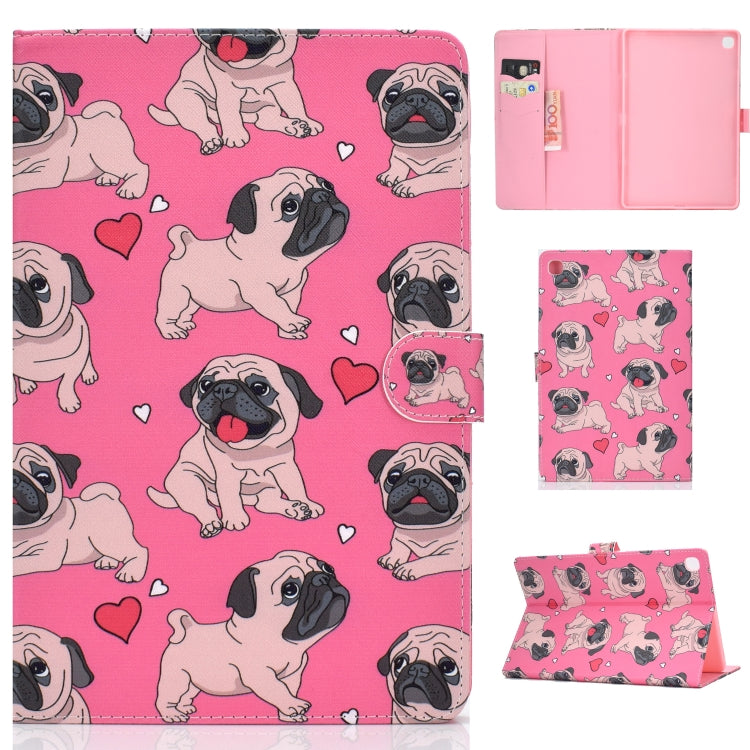 Colored Drawing Pattern Horizontal Flip PU Leather Case with Holder & Card Slot & Sleep / Wake-up Function – Card Slot, Flip, Leather, For Samsung Galaxy Tab S5e 10.5 T720 / T725, For Amazon Kindle Fire HD 8 2016/2017, For Amazon Kindle Fire HD 10 2017 For Samsung Galaxy Tab S5e 10.5 T720 T725 Love Dog