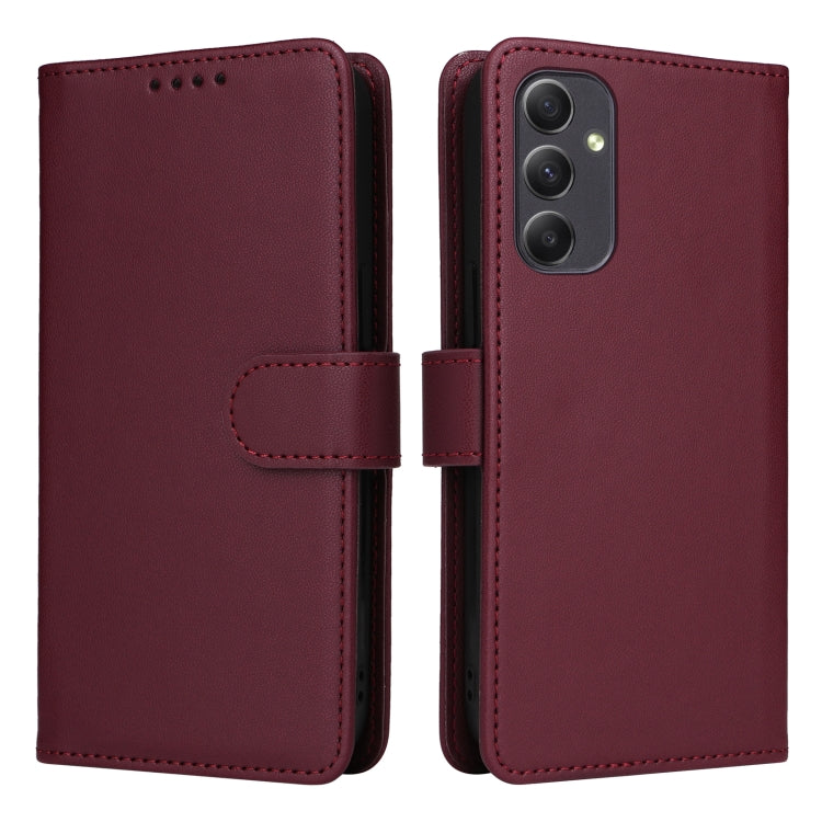 BETOPNICE BN-005 2 in 1 Detachable Imitate Genuine Leather Phone Case – Magnetic, Card Slot, Leather, For Samsung Galaxy A23 4G / A23 5G, For Samsung Galaxy A34 5G, For Samsung Galaxy A54 5G, For Samsung Galaxy A04E 4G For Samsung Galaxy A34 5G Wine Red