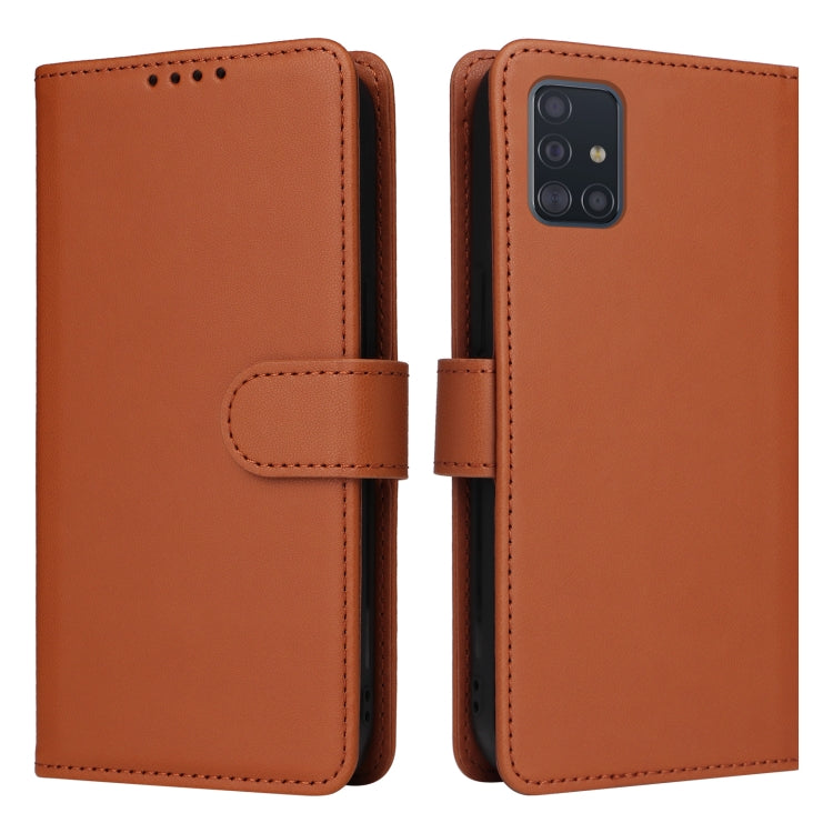 BETOPNICE BN-005 2 in 1 Detachable Imitate Genuine Leather Phone Case – Magnetic, Card Slot, Leather, For Samsung Galaxy S20, For Samsung Galaxy S20+, For Samsung Galaxy A71 4G, For Samsung Galaxy A51 4G For Samsung Galaxy A51 4G Brown