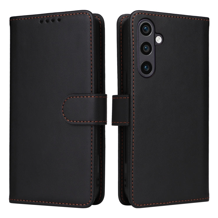 BETOPNICE BN-005 2 in 1 Detachable Imitate Genuine Leather Phone Case – Magnetic, Card Slot, Leather, For Samsung Galaxy A25 5G, For Samsung Galaxy S23 FE 5G, For Samsung Galaxy M14 5G, For Samsung Galaxy A24 4G For Samsung Galaxy S23 FE 5G Black