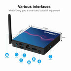 TX98 Pro 4K Ultra HD Android 14.0 Smart TV Box with Remote Control, Allwinner H616 Quad-Core, 2GB+16GB, 4GB+32GB, 4GB+64GB