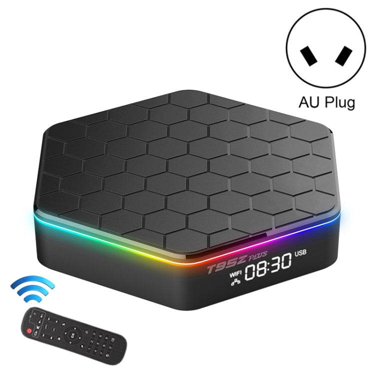 T95Z Plus 8K WiFi6 Android 12.0 Smart TV Box with Remote Control, Allwinner H618 Quad-Core, 2GB+16GB, 4GB+32GB, 4GB+64GB – TPU, 4K 4GB+32GB AU Plug