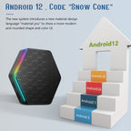 T95Z Plus 8K WiFi6 Android 12.0 Smart TV Box with Remote Control, Allwinner H618 Quad-Core, 2GB+16GB, 4GB+32GB, 4GB+64GB