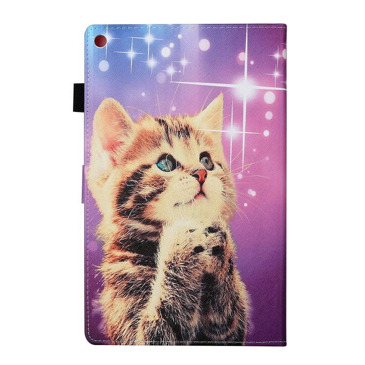 Colored Drawing Pattern Horizontal Flip PU Leather Case with Holder & Card Slot & Sleep / Wake-up Function, For Amazon Kindle Fire HD 8 (2016/2017/2018), For Amazon Kindle Fire HD 8 (2020), For Amazon Kindle Fire HD 10 (2015 / 2017)
