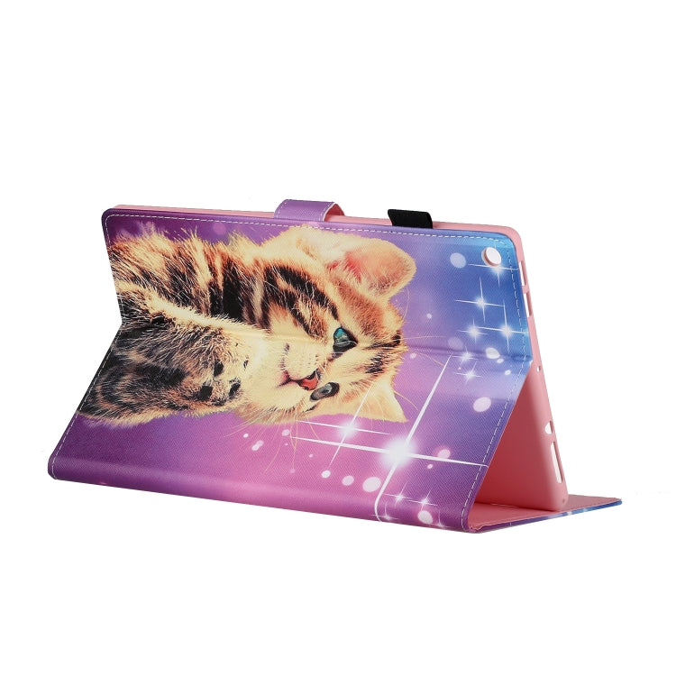 Colored Drawing Pattern Horizontal Flip PU Leather Case with Holder & Card Slot & Sleep / Wake-up Function, For Amazon Kindle Fire HD 8 (2016/2017/2018), For Amazon Kindle Fire HD 8 (2020), For Amazon Kindle Fire HD 10 (2015 / 2017)