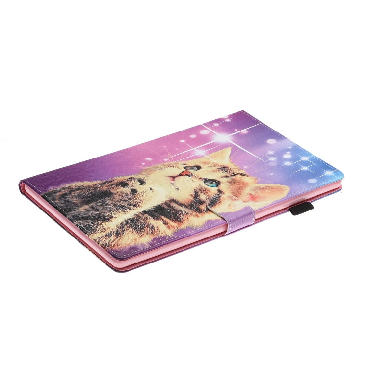 Colored Drawing Pattern Horizontal Flip PU Leather Case with Holder & Card Slot & Sleep / Wake-up Function, For Amazon Kindle Fire HD 8 (2016/2017/2018), For Amazon Kindle Fire HD 8 (2020), For Amazon Kindle Fire HD 10 (2015 / 2017)