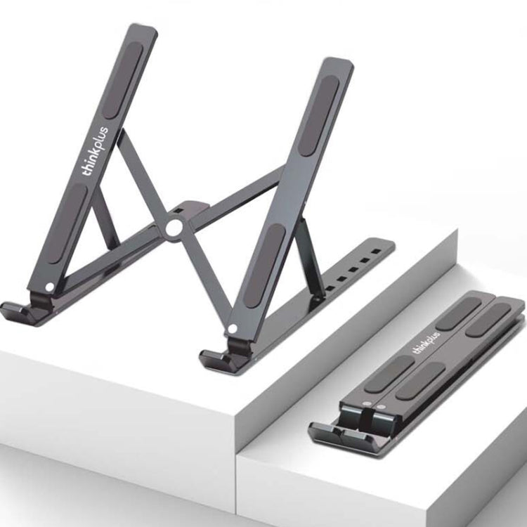 Lenovo Thinkplus Desktop Laptop Folding Holder XT6, XT6 – Magnetic, Aluminum Alloy XT6 Dark Grey