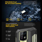Ulefone Armor 24, Rugged Phone, Side Fingerprint, 22000mAh, 6.78 inch Android 14 MediaTek Helio G96 Octa Core, Network: 4G, NFC, Armor 24 – Lanyard, Magnetic, Fast Charging