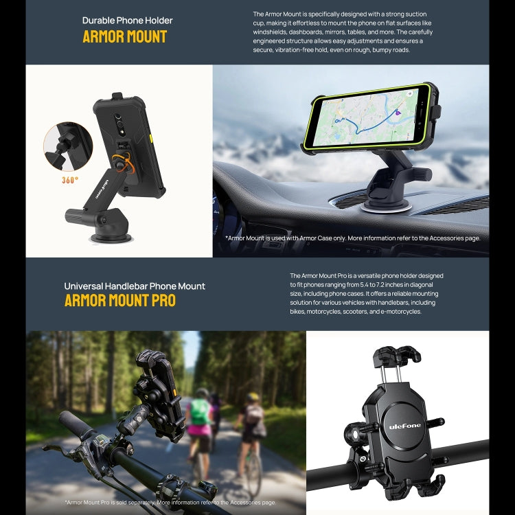 Ulefone Armor X12, Rugged Phone, Face Unlock, 5.45 inch Android 13 Go MediaTek Helio A22 Quad Core, Network: 4G, NFC, 3GB+32GB – Lanyard, Magnetic