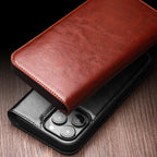 QIALINO Classic Genuine Leather Phone Case, For iPhone 16e / 17e, For iPhone 17 Pro Max, For iPhone 17 Pro, For iPhone 17, For iPhone Air, For iPhone 16 Pro Max, For iPhone 16 Pro, For iPhone 16 Plus, For iPhone 16, For iPhone 15 Pro Max               ...