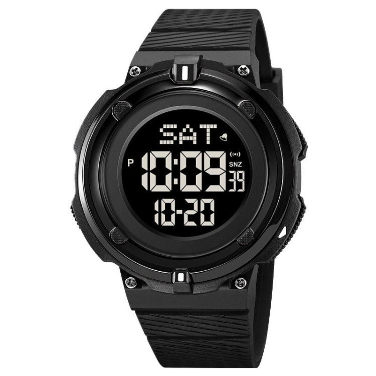 SKMEI 2010 Multifunctional Men 50M Waterproof Luminous Digital Wrist Watch Black