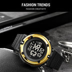 SKMEI 2010 Multifunctional Men 50M Waterproof Luminous Digital Wrist Watch