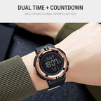 SKMEI 2010 Multifunctional Men 50M Waterproof Luminous Digital Wrist Watch