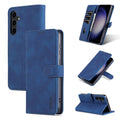 AZNS Skin Feel Calf Texture Flip Leather Phone Case, For Samsung Galaxy S24+ 5G, For Samsung Galaxy S24 5G, For Samsung Galaxy A15, For Samsung Galaxy A05 For Samsung Galaxy S24+ 5G Blue