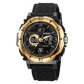 Wrist Watch – 2098 Multifunctional Men 50M Waterproof Thermometer Dual Display...