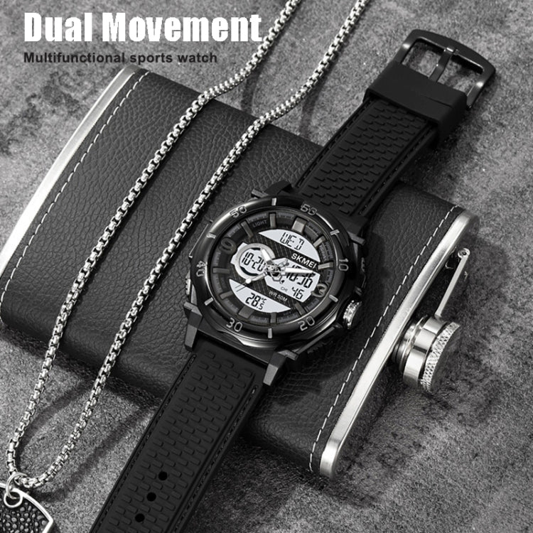 Wrist Watch – 2098 Multifunctional Men 50M Waterproof Thermometer Dual Display...