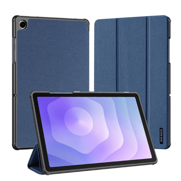 DUX DUCIS Domo Series Magnetic Flip Leather Tablet Case – Shockproof, Waterproof, Magnetic, For Galaxy Tab S12+, For Samsung Galaxy Tab A11+ / A9+, For Samsung Galaxy Tab S9 FE / S10 FE, For Samsung Galaxy Tab S10 FE+, For Samsung Galaxy Tab S10 Ultra For Samsung Galaxy Tab A11+ A9+ Blue