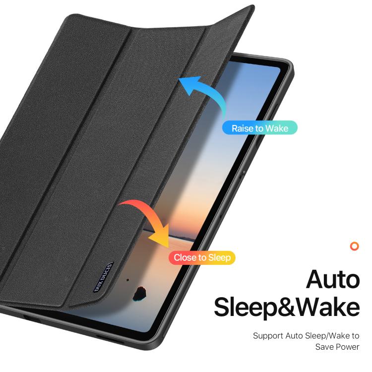 DUX DUCIS Domo Series Magnetic Flip Leather Tablet Case, For Galaxy Tab S12+, For Samsung Galaxy Tab A11+ / A9+, For Samsung Galaxy Tab S9 FE / S10 FE, For Samsung Galaxy Tab S10 FE+, For Samsung Galaxy Tab S10 Ultra, For Samsung Galaxy Tab S10+       ...